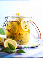 Jar of confit citrus