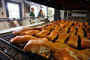 Smokehouse Thurow, oldest smokehouse in Vorpommern, Smoked Salmon, Freest, Mecklenburg-Vorpommern, Germany