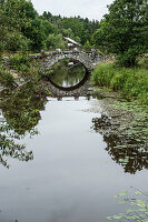 bridge over a small river, Vastergotland, Sweden