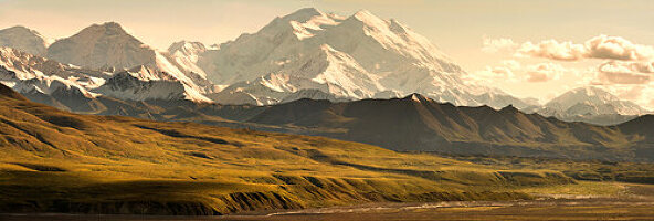 USA, Alaska, view Mount McKinley and the Denali Range, Denali National Park