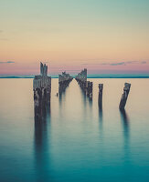 Sunset at Broken Jetty in Bridport, Tasmania