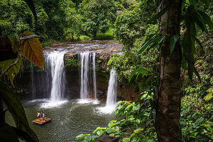 Tad Champee Waterfall, Laos, Asia