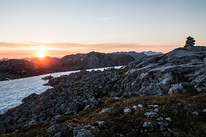 Sunrise in the Hagen Mountains, Berchtesgaden Alps, Bavaria, Germany