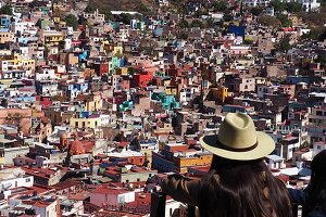 View of Guanajuato, in central Mexico
