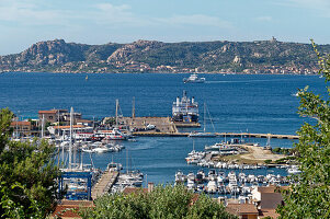 Port of Palau, ferry to Isola La Maddalena, Sardinia, Mediterranean Sea, Italy, Europe,