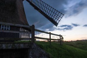 windmill, water mill. Neustadt-Gödens, Friesland, Lower Saxony, Germany.