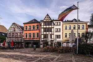 Marketplace in Ahrweiler, Ahr Valley, Rhineland-Palatinate, Germany