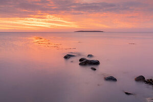 Sonnenaufgang über der Ostsee, Kerteminde, Insel Fünen, Süddänemark, Dänemark