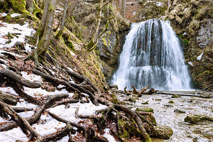 Josefsthaler Wasserfälle in Fischhausen-Neuhaus, bei Schliersee in Oberbayern in Bayern, Deutschland