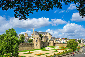 Ausserhalb der Stadmauern von Vannes, Morbihan, Bretagne, Frankreich, Europa