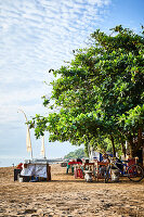 Early morning at Sanur beach Bali Indonesia