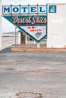 The Desert Sky Motel neon sign in Gallup,  New Mexico.