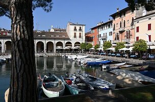 in the harbor of Desenzano, southern Lake Garda, Lombardy, Italy