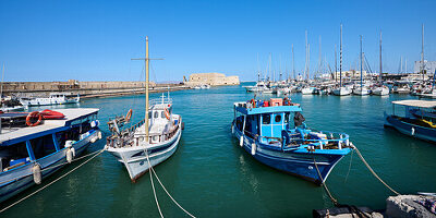 Venetian port of Heraklion, Crete, Greece