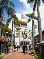 Stadtviertel Kampong Glam, mit Masjid Sultan Moschee, Singapur, Republik Singapur, Südostasien
