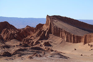  Chile; northern Chile; Antofagasta Region; Cordillera del Sal; on the border with Bolivia; at San Pedro de Atacama; Valle de la Luna 