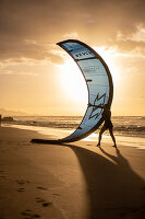 Kitesurfer, Fuerteventura, Spanien