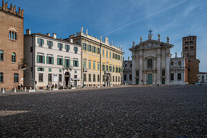 Dom Duomo Cattedrale di San Pietro, Platz Piazza Sordello, Stadt Mantua, Provinz Mantua, Lombardei, Italien, Europa