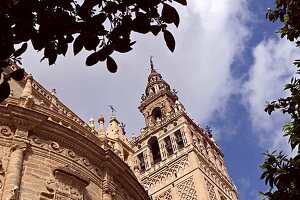 Der Kirchturm Giralda, Kathedrale Santa María de la Sede, Sevilla, Andalusien, Spanien