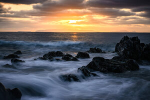 Sonnenaufgang am Meer, Madeira, Portugal