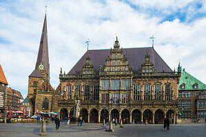  Bremen Town Hall, UNESCO World Heritage Site, Hanseatic City of Bremen, Germany 