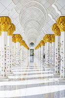 The Sheikh Zayed Grand Mosque is located in Abu Dhabi, the capital city of the United Arab Emirates