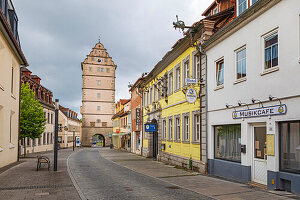 Hohnstraße und Hohntor in Bad Neustadt an der Saale in Bayern, Deutschland