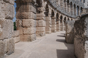 Römisches Amphitheater in Pula, Istrien, Kroatien.