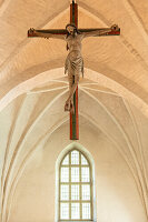 Triumph Cross inside the St. Lawrence's Church (St. Laurentii kyrka) in Söderköping, Sweden