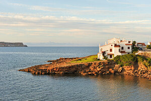 holiday villas at Platges de Fornells, seaside resort,  Menorca, Balearic Islands, Spain, Europe