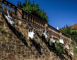 Grimm-Dich-Pfad Marburg, Der Wolf und die sieben Geislein, Marburg, Deutsche Märchenstraße, Hessen, Deutschland