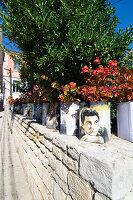  City view of Afitos, it is located between Nea Fokea and Kallithea and belongs to the municipality of Kassandra, Chalkidiki, in Greece 