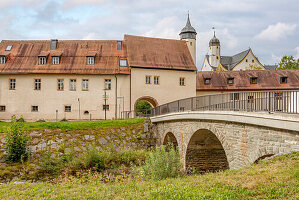  Entrance to Klaffenbach moated castle, Saxony, Germany 