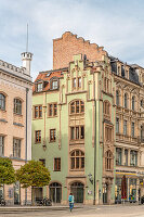  Historic building at the main market of Zwickau, Saxony, Germany 