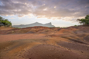  Seven Coloured Earth, natural wonder and landscape shot at night, Black River Gorges National Park, Mauritius 