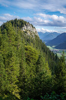 Saloberkamm, Blick auf den Zwölferkopf, Füssen, Ostallgäu, Bayern, Deutschland, Europa