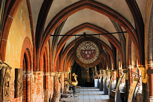 cloister of the Lutheran Cathedral called Dome Cathedral of Riga,Latvia,Baltic region,Northern Europe