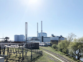  The power plant in Hamburg-Tiefstack, Hamburg, Germany, Europe 