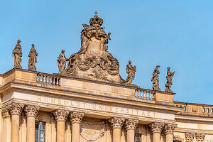Detail des Gebäudes der Juristischen Fakultät der Humboldt Universität, Berlin, Deutschland