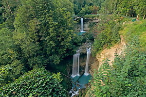 Scheidegger Wasserfälle, Scheidegg, Allgäu, Schwaben, Bayern, Deutschland