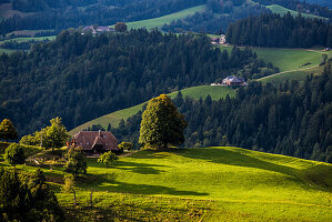 Ausblick von der Lüderenalp, Emmental, Kanton Bern, Schweiz