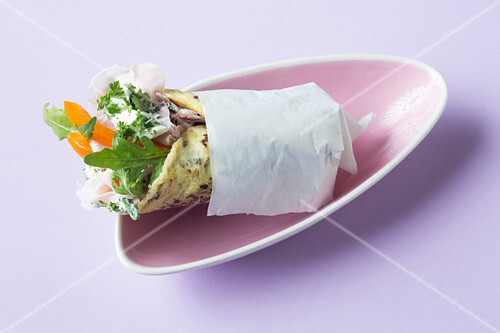 A ham wrap (keto cuisine)