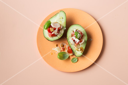 Stuffed avocado (keto cuisine)