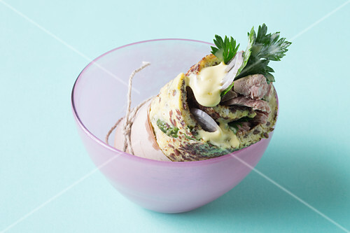 A tuna fish wrap (keto cuisine)