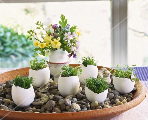 Easter Decoration Egg Shells Filled License Images